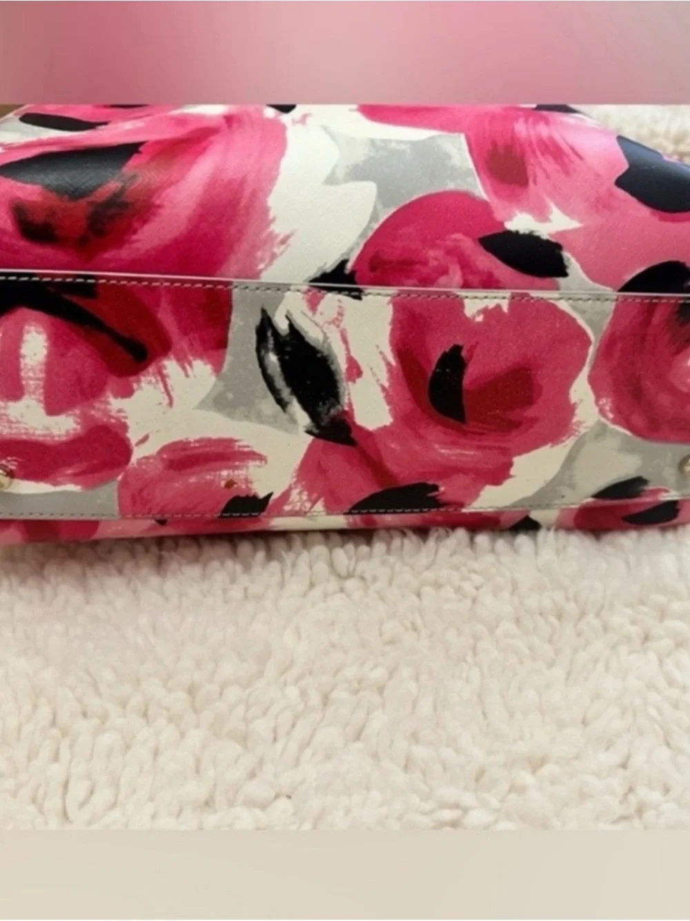 Kate Spade Clement Street - Blair Leather Tote In Posy Red Multi